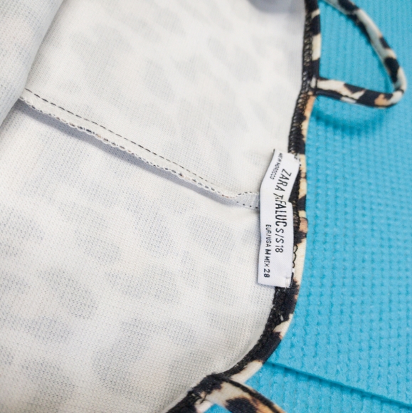 Zara Trafaluc Leopard Print Spaghetti Strap Mini Dress M - Picture 8 of 9